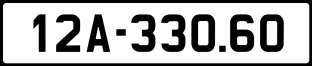 ảnh biển số xe 12A-330.60