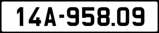 Thông tin biển số xe 14A-958.09 ảnh biển số xe 14A-958.09
