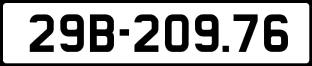 ảnh biển số xe 29B-209.76