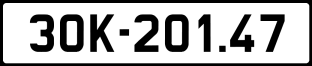 Thông tin biển số xe 30K-201.47 ảnh biển số xe 30K-201.47