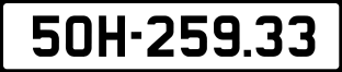 Thông tin biển số xe 50H-259.33 ảnh biển số xe 50H-259.33