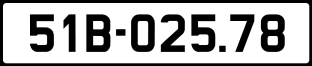 ảnh biển số xe 51B-025.78