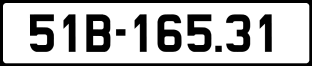 ảnh biển số xe 51B-165.31