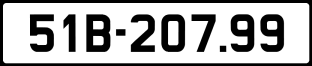 Thông tin biển số xe 51B-207.99 ảnh biển số xe 51B-207.99