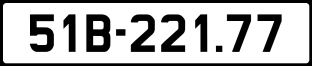 ảnh biển số xe 51B-221.77