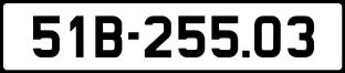 ảnh biển số xe 51B-255.03