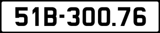 ảnh biển số xe 51B-300.76