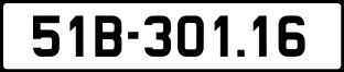 ảnh biển số xe 51B-301.16