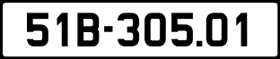 ảnh biển số xe 51B-305.01