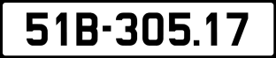 ảnh biển số xe 51B-305.17