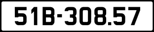 ảnh biển số xe 51B-308.57