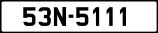 ảnh biển số xe 53N-5111