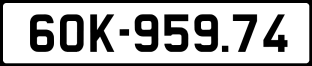 Thông tin biển số xe 60K-959.74 ảnh biển số xe 60K-959.74