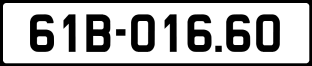Thông tin biển số xe 61B-016.60 ảnh biển số xe 61B-016.60