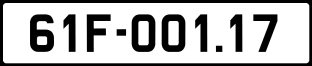 ảnh biển số xe 61F-001.17