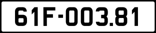 Thông tin biển số xe 61F-003.81 ảnh biển số xe 61F-003.81
