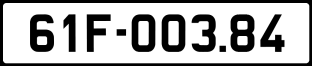 ảnh biển số xe 61F-003.84