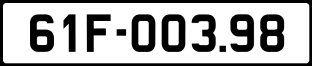 ảnh biển số xe 61F-003.98