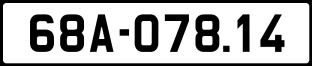 Thông tin biển số xe 68A-078.14 ảnh biển số xe 68A-078.14