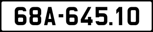 ảnh biển số xe 68A-645.10