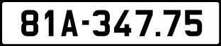 ảnh biển số xe 81A-347.75