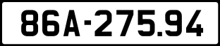 ảnh biển số xe 86A-275.94