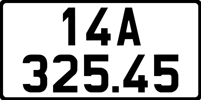 bien so xe 14A32545