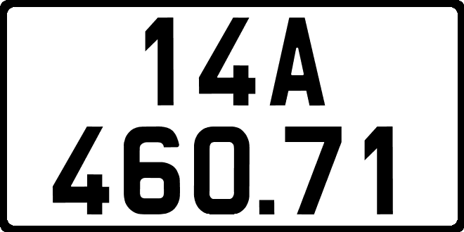 bien so xe 14A46071