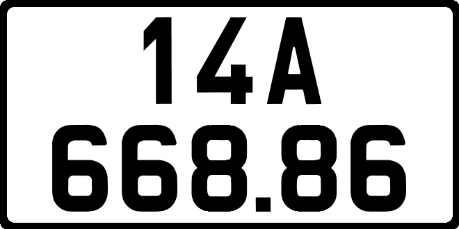 bien so xe 14A66886