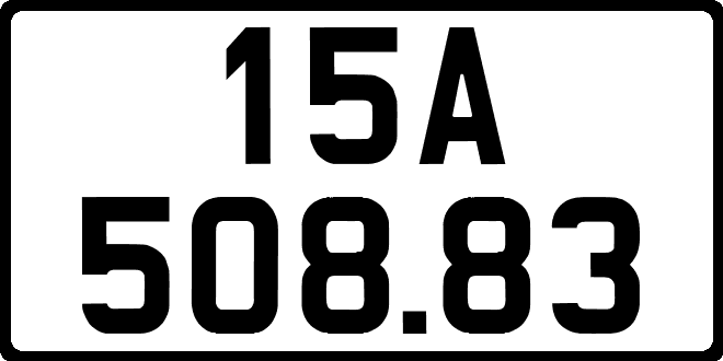 bien so xe 15A50883
