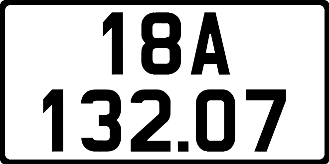 bien so xe 18A13207
