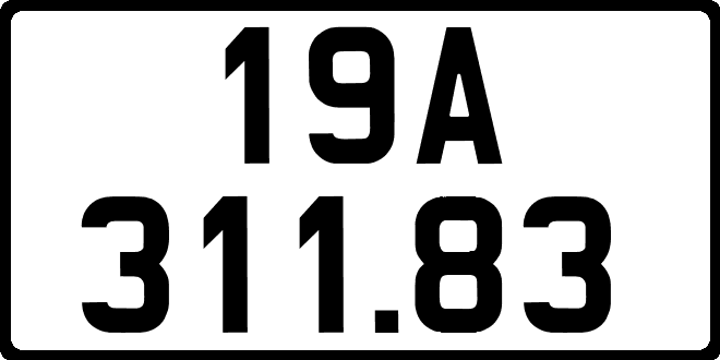 bien so xe 19A31183