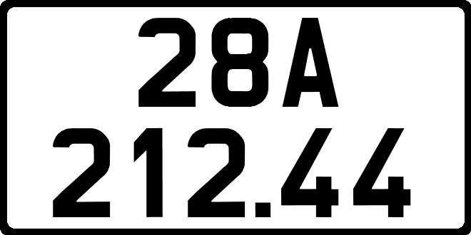 bien so xe 28A21244