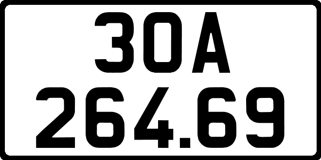 bien so xe 30A26469