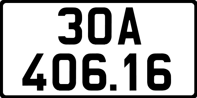 bien so xe 30A40616