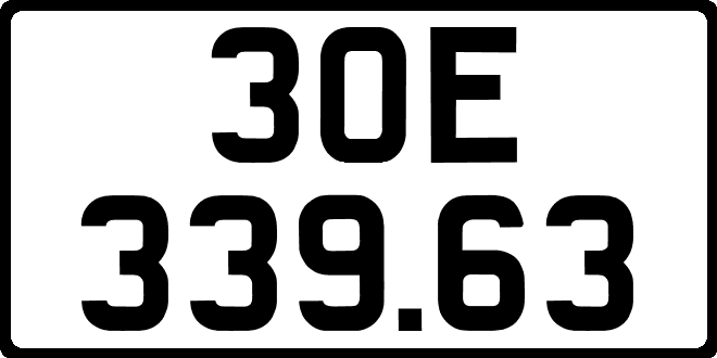 bien so xe 30E33963