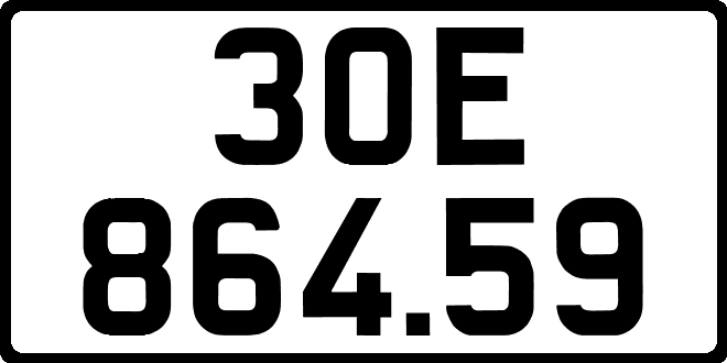 bien so xe 30E86459