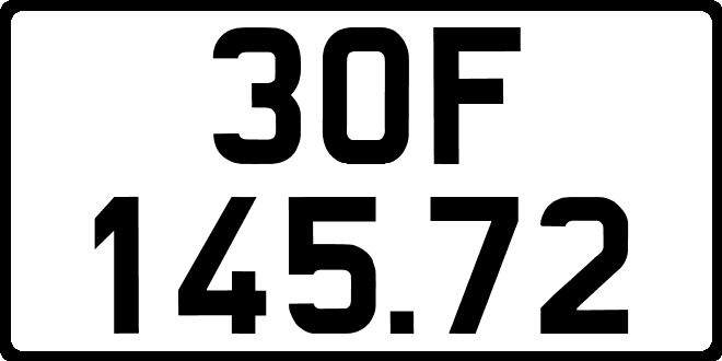 bien so xe 30F14572