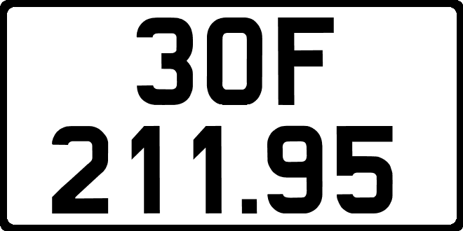 bien so xe 30F21195