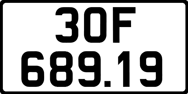 bien so xe 30F68919