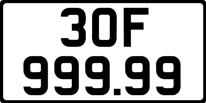 bien so xe 30F99999