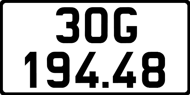 bien so xe 30G19448