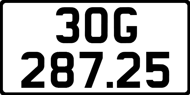 bien so xe 30G28725