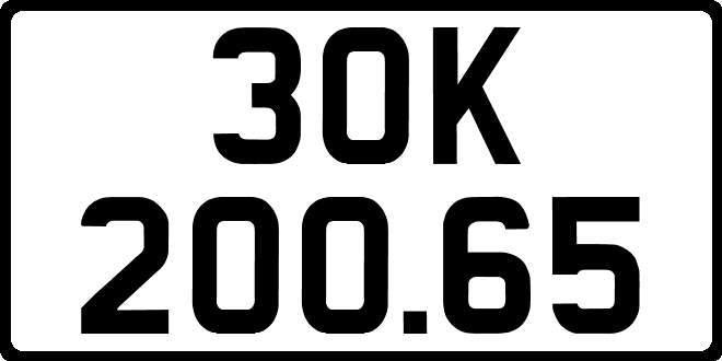 bien so xe 30K20065