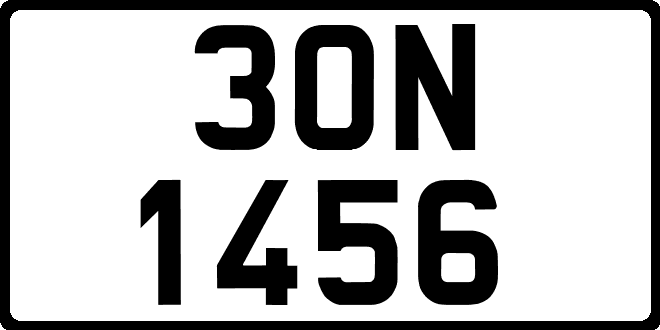 bien so xe 30N1456