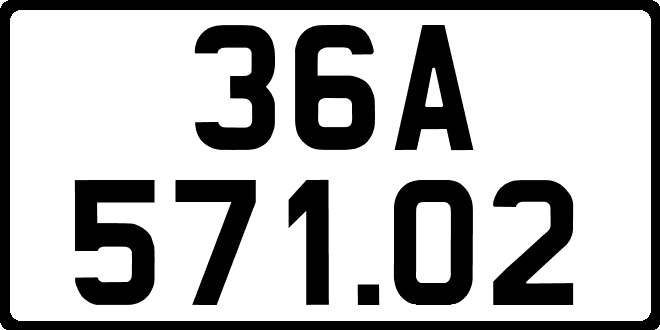 bien so xe 36A57102