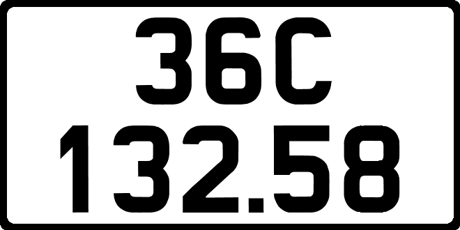 bien so xe 36C13258
