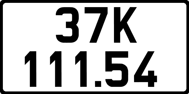 bien so xe 37K11154