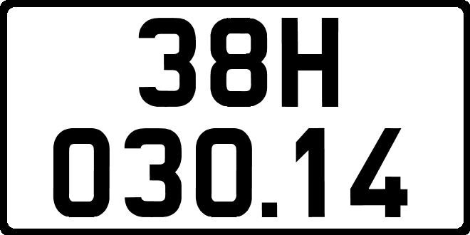 bien so xe 38H03014