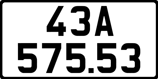 bien so xe 43A57553